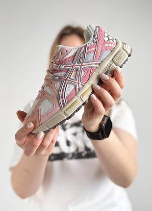 Женские кроссовки asics gel-kahana 8 pink white