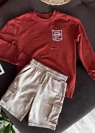 Костюм худі+шорти  128-135 см