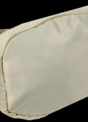 Женская поясная сумка, бананка, набедренная сумка ls бежевая