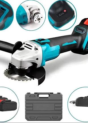 Потужна акумуляторна болгарка в кейсі lithium power компактна акумуляторна болгарка, 2 акумулятори 24v