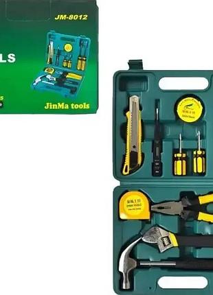 Набор инструментов универсальный в чемодане 12 предметов в пластиковом кейсе