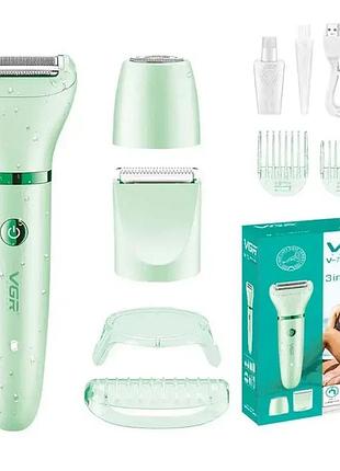 Багатофункціональна жіноча електрична бритва / епілятор vgr v-735 3в1
