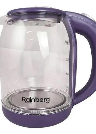 Электрочайник rainberg rb-2218 3200вт 2л purple