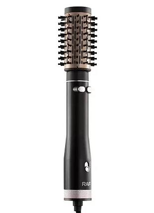 Фен браш стайлер с вращающейся насадкой raf r.421 электрическая расческа черный 1000 вт
