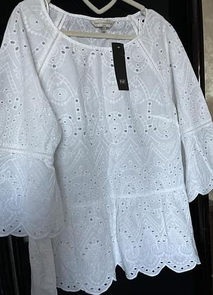 Блуза з прошви бавовняна f&f