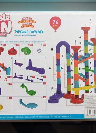 Конструктор "marble run" трек з кулькою 76 дет кор. 26*7,5*20 см mic 3