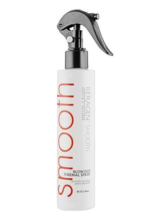 Несмываемый спрей-кондиционер для волос organic keragen blow out thermal spray 240 мл 510 грн