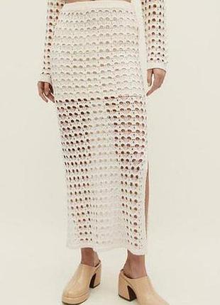 В'язана пляжна бохо спідниця
