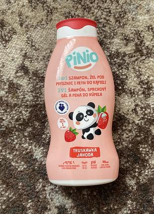 Дитячий шампунь 3 в 1 pinio truskawka 500 ml
