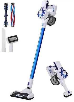 Беспроводной аккумуляторный вертикальный пылесос rainberg rb-2301 2500вт с фильтром hepa и led-подсветкой