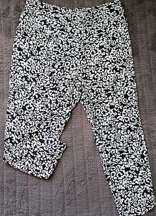 Легкі штани m&s у леопардовий принт (віскоза)