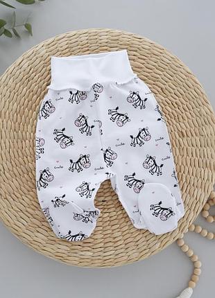 Повзунки р.56 білий чорний 231510156