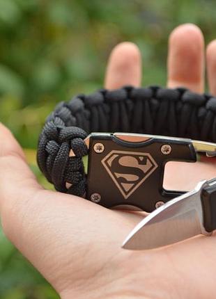 Браслет з ножем плетіння королівська кобра гравіювання під замовлення будь-яка + брелок у подарунок