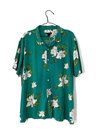 Зелена гавайська сорочка з віскози new look