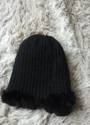 Норковая шапка-резинка. размер универсальный.4 фото