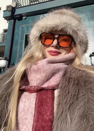 Шапка зимова эко хутор ,розмір універсальний s-l
