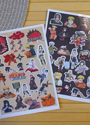 Стикерпак (не прорезной) наруто naruto а5набор 2 шт (25896)
