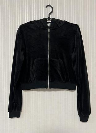 Фліска велюрова кофта капюшон