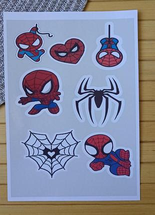 Стикерпак (не прорезной) человек-паук spider man а4 код 25412