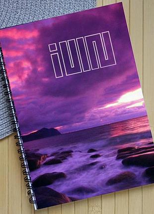 Тетрадь айдль i-dle на пружине 48 листов клітинка