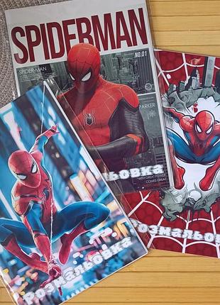 Раскраска человек-паук spider man а5 набор 3 шт код (25998)