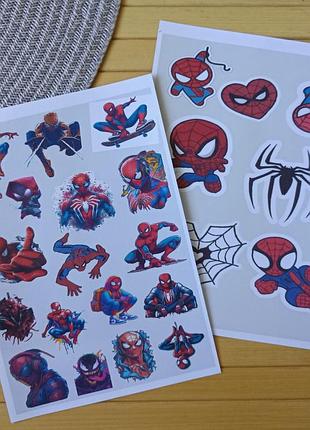 Стикерпак (не прорезной) человек-паук spider man а4 набор 2 шт код 25421