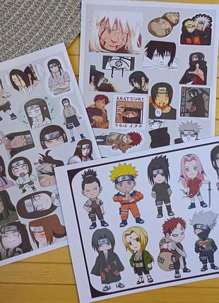 Стикерпак (не прорезной) наруто naruto а5набор 3 шт (25897)