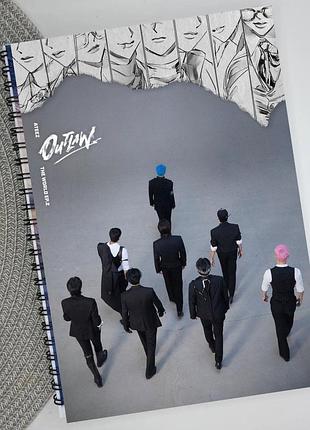 Скетчбук ейтіз ateez на пружине 30 листов белая бумага 21031