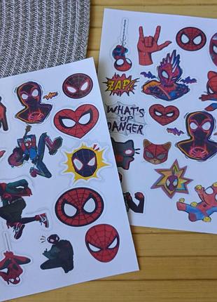 Стикерпак (не прорезной) человек-паук spider man а4 набор 2 шт код 25423