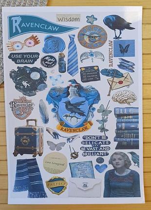 Стикерпак (не прорезной) гарри поттер harry potter ravenclaw рейвенклов а4 25289