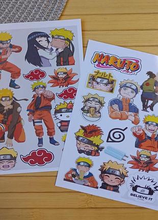 Стикерпак (не прорезной) наруто naruto а5набор 2 шт (25895)