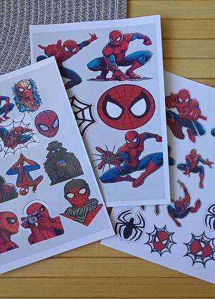 Стикерпак (не прорезной) человек-паук spider man а4 набор 3 шт код 25426