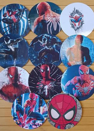 Набор стикеров человек-паук spider man 10 шт код 25522
