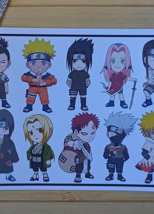 Стикерпак (не прорезной) наруто naruto а4 (25905)
