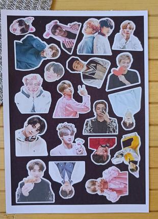 Стикерпак (не прорезной) бтс bts а4 код 25688