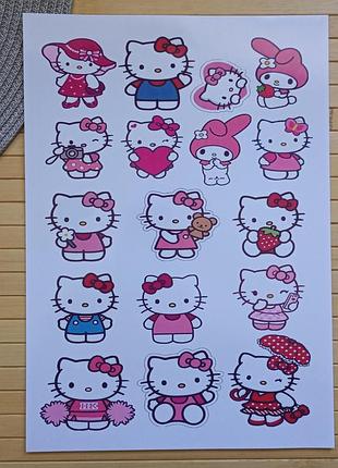 Стікерпак (не прорізаний) hello kitty хелоу кіті а4 22659