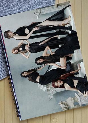 Тетрадь айдль i-dle на пружине 48 листов клітинка