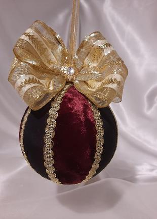 Елочный шар ручной работы 10см