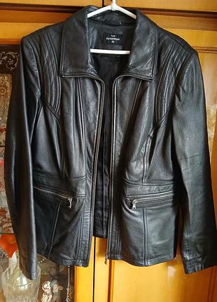 Куртка байкерская женская натуральная кожа