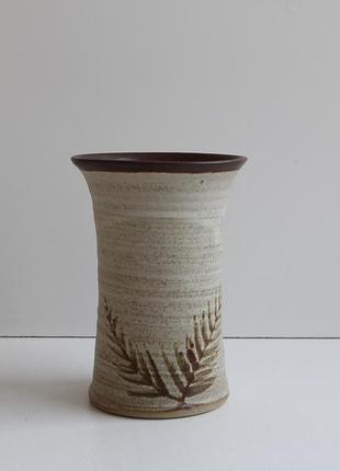 Винтажная студийная ваза cornish pottery англия, 1960-70-е
