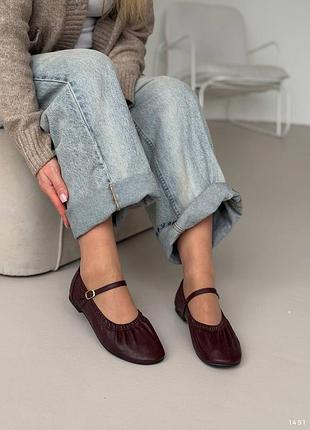 Балетки жіночі шоколад