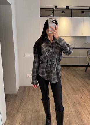 Сорочка жіноча турецька фланель /  сорочка жіноча як на фото / сорочка жіноча в клітинку