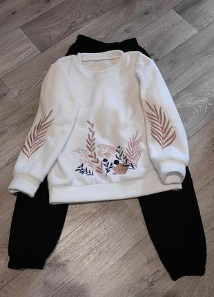 Костюм на девочку. флисовый костюм