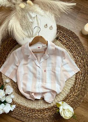Жіноча брендова рубашка сорочка в складі бавовна