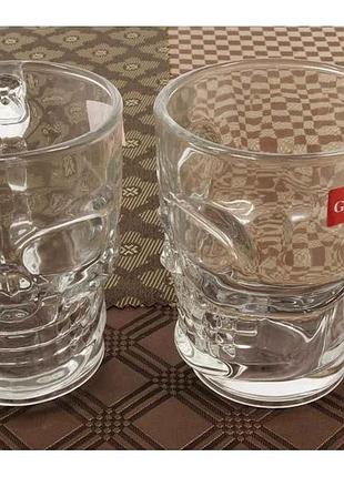 Бокал пивной череп 2шт/набор 420мл go тм а-плюс