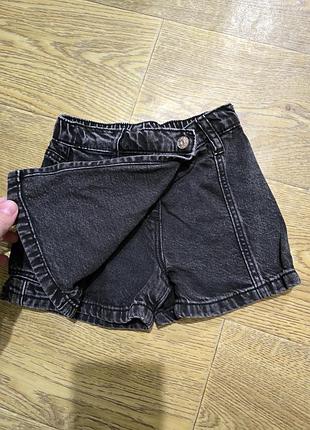 Джинсова юбка шорти zara 3