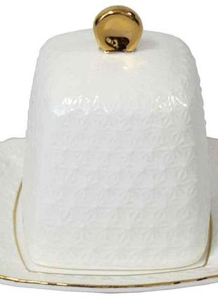 Лимонниця фарф. біла квадр.4 снігова королева 607110-а тм interos