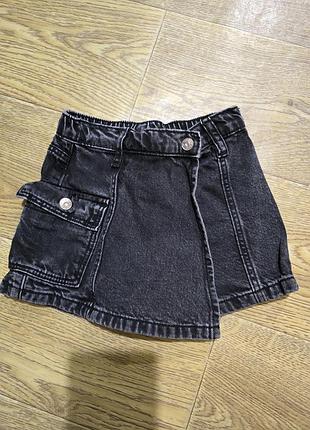 Джинсова юбка шорти zara 2
