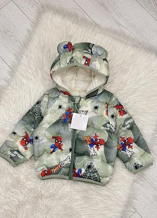 Демі сезонна курточка на хлопчика, демі куртка spider-man
