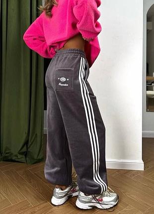 Штани спорт велюр  42,44,,46 чорний, графит, меланж, червоний,електрик мод. 337 bom 💎